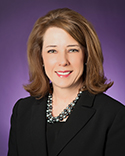 Jean Pickett, wearing a black blazer