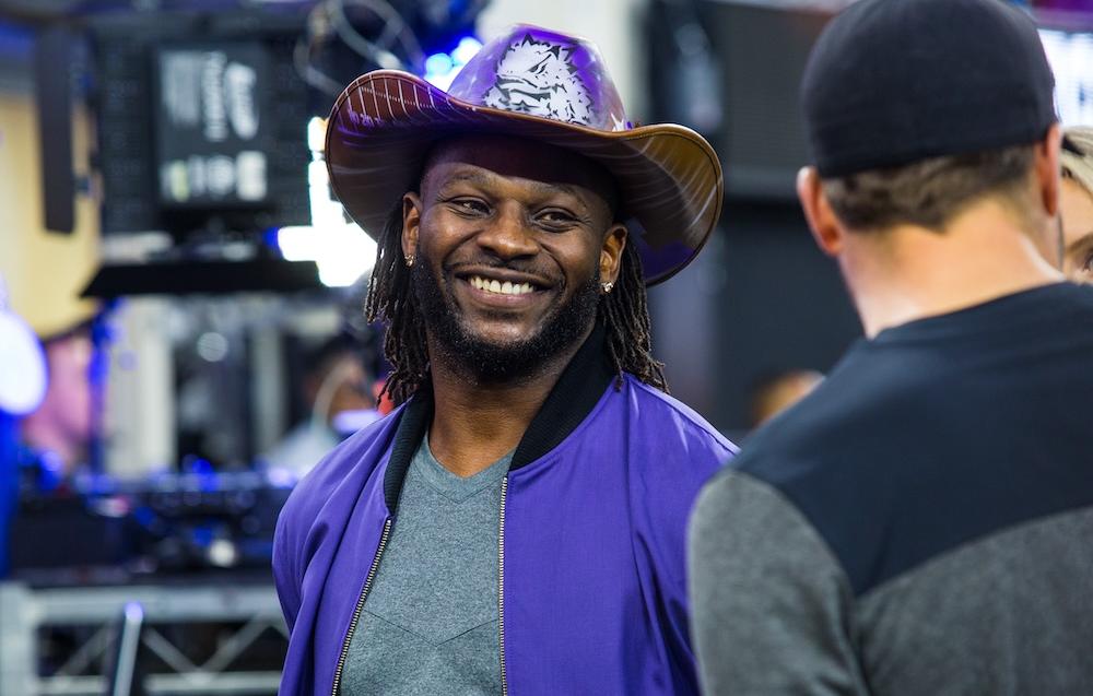 LT was on the TCU sideline during the College Football Playoff National Championship