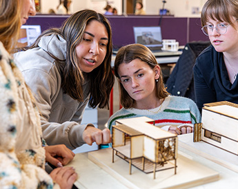 Students evaluating a model building