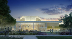 Artist's rendering of TCU's new College of Fine Arts Performance Hall 